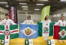 Judocas de Videira conquistam seis medalhas nos Joguinhos Abertos de SC