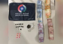 Polícia Militar apreende dois adolescentes por tráfico de drogas em Videira