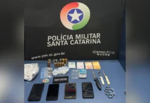 Trio é preso por tráfico de drogas e receptação em Caçador