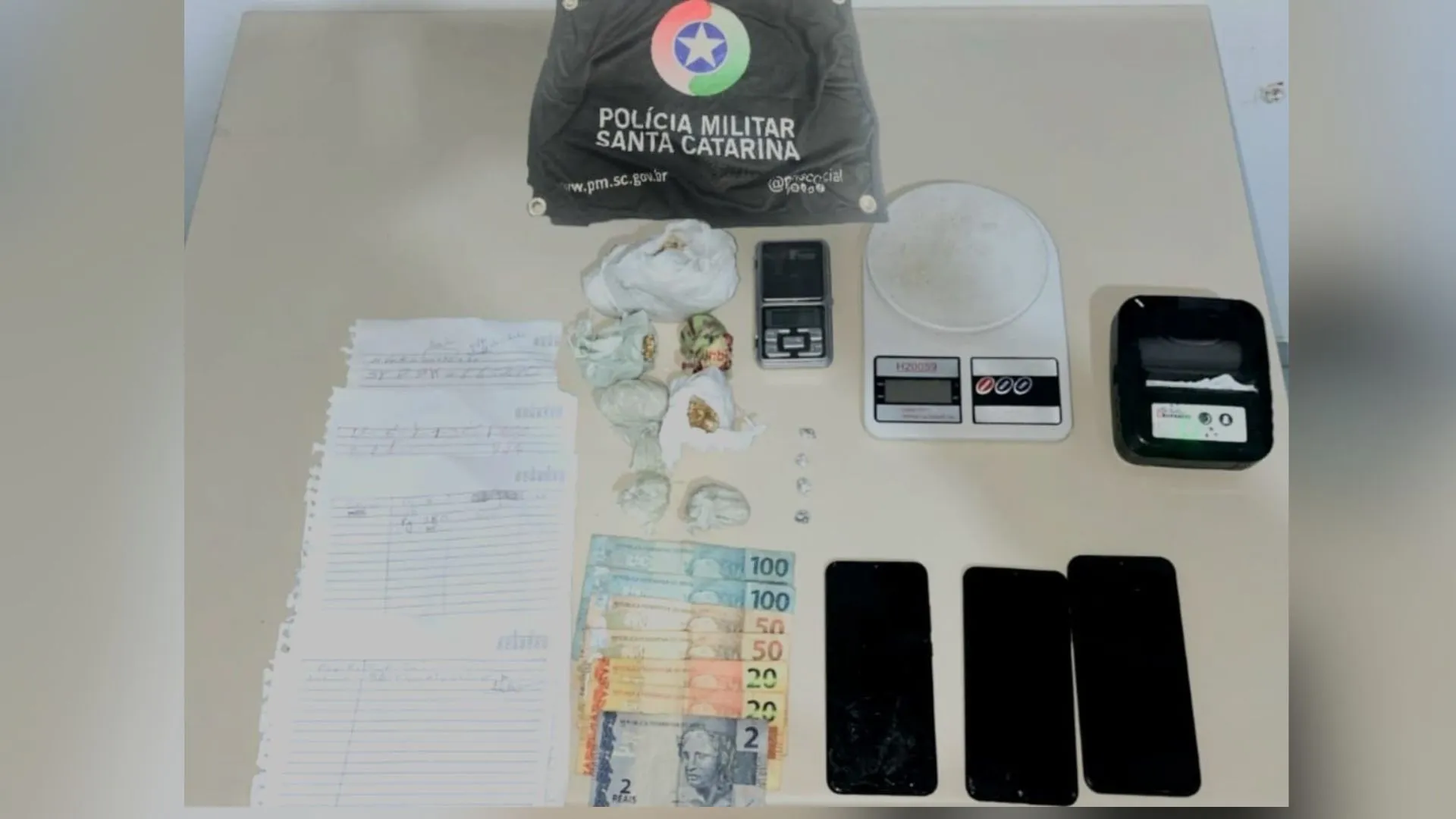 Homem é preso por tráfico de drogas em Fraiburgo