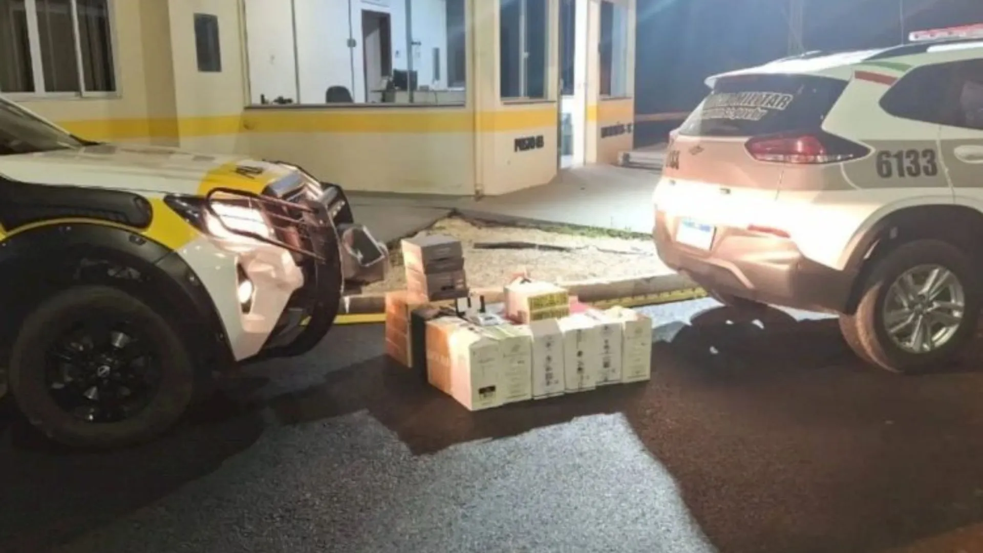 Vinhos ilegais são apreendidos pela polícia em Lebon Régis