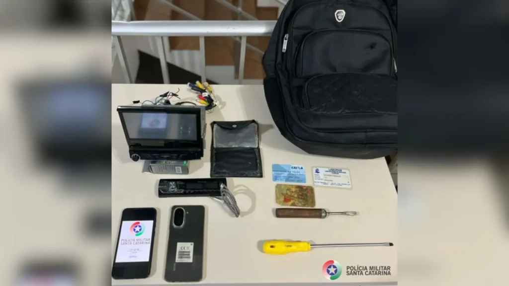 Ação rápida da Polícia Militar de Videira resulta em prisão por furto