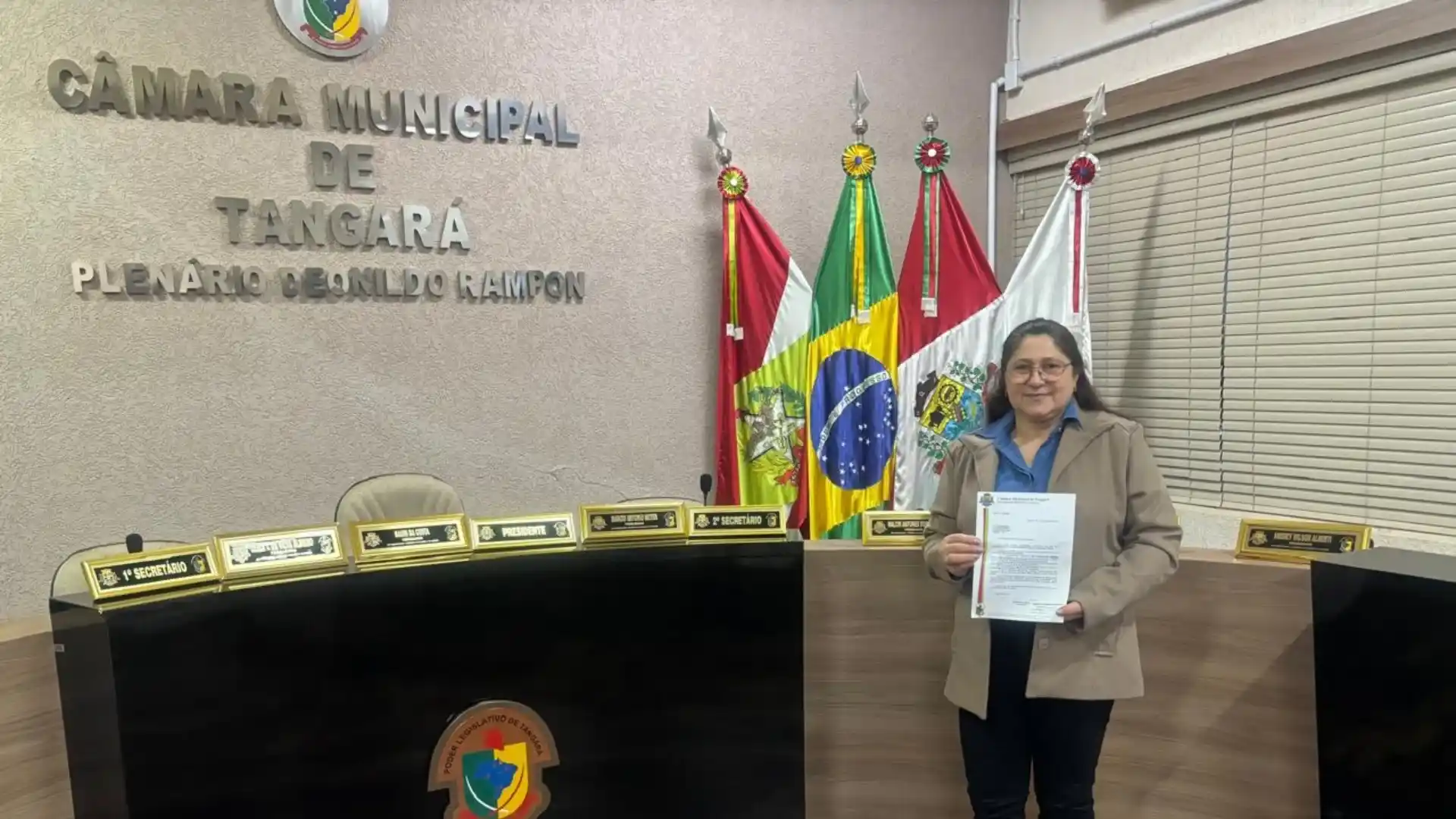 Lei em Tangará prevê 30% de nomes de mulheres em espaços públicos