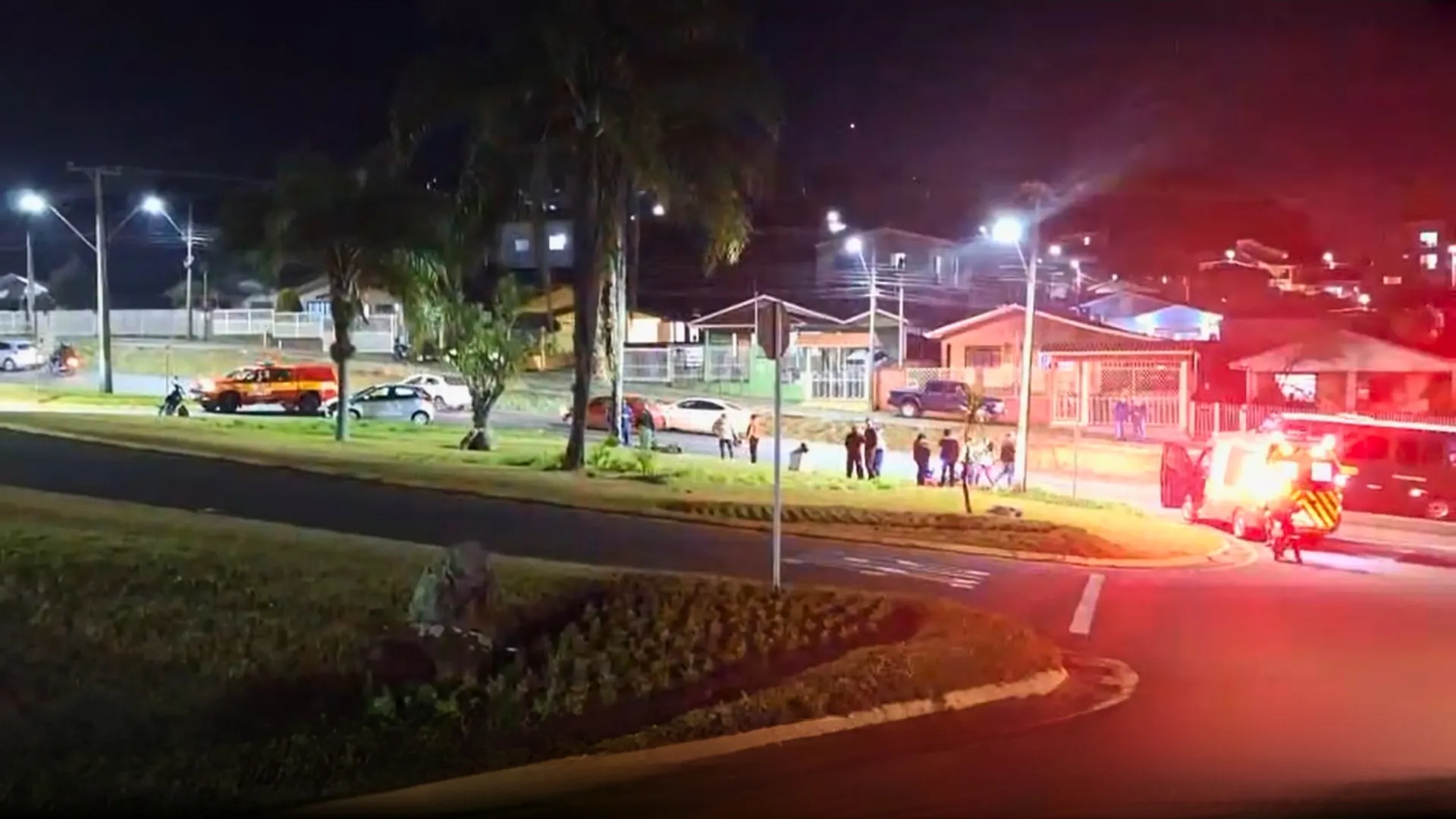 Motociclista fica ferido em colisão frontal em Videira