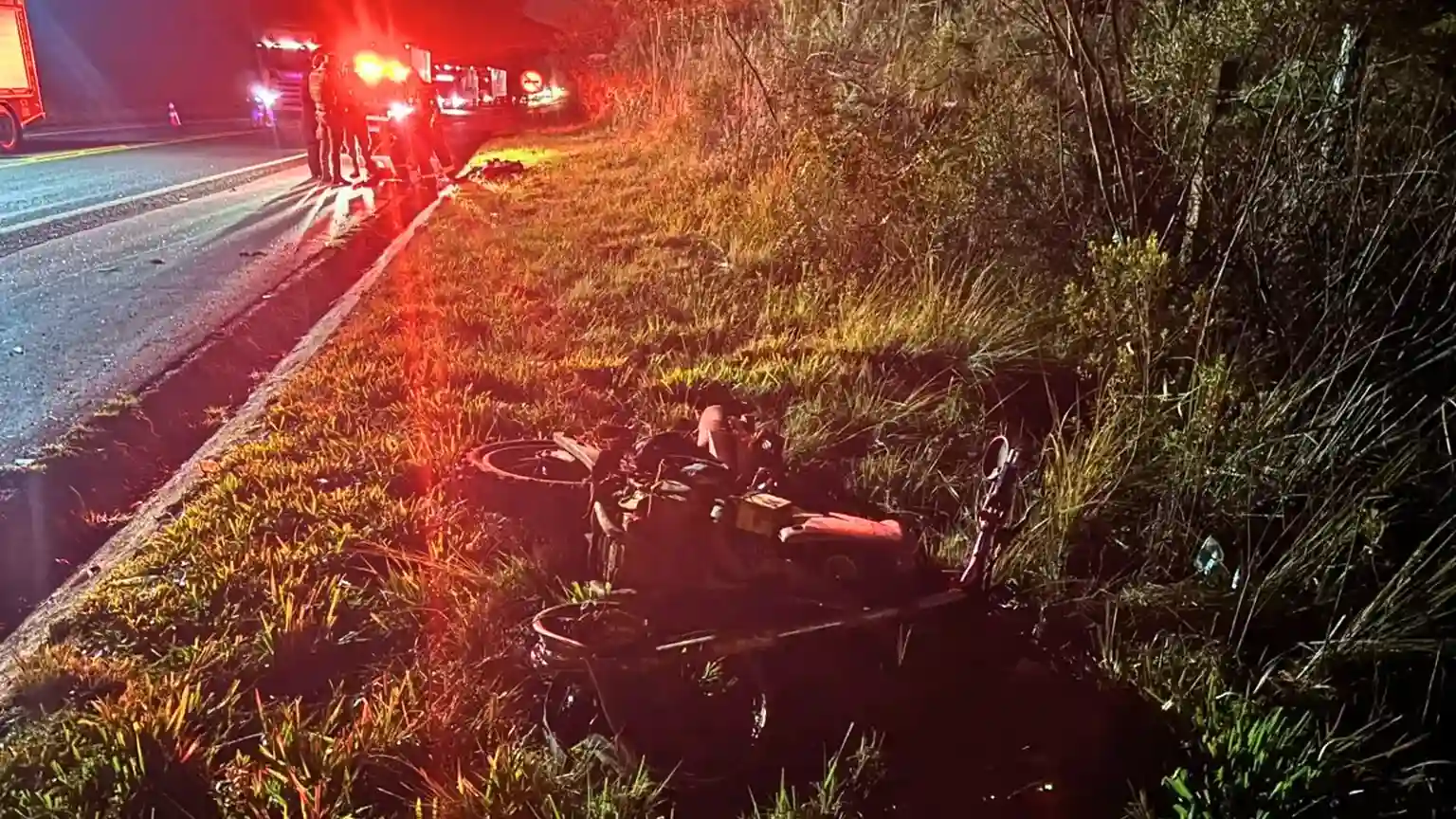 Motociclista morre após colisão na SC-350 em Lebon Régis