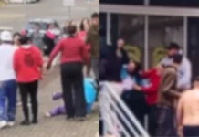 Mulher furta carro, atropela criança e causa tumulto em Videira