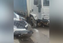 Acidente entre Jeep e caminhão é registrado nesta terça em Videira