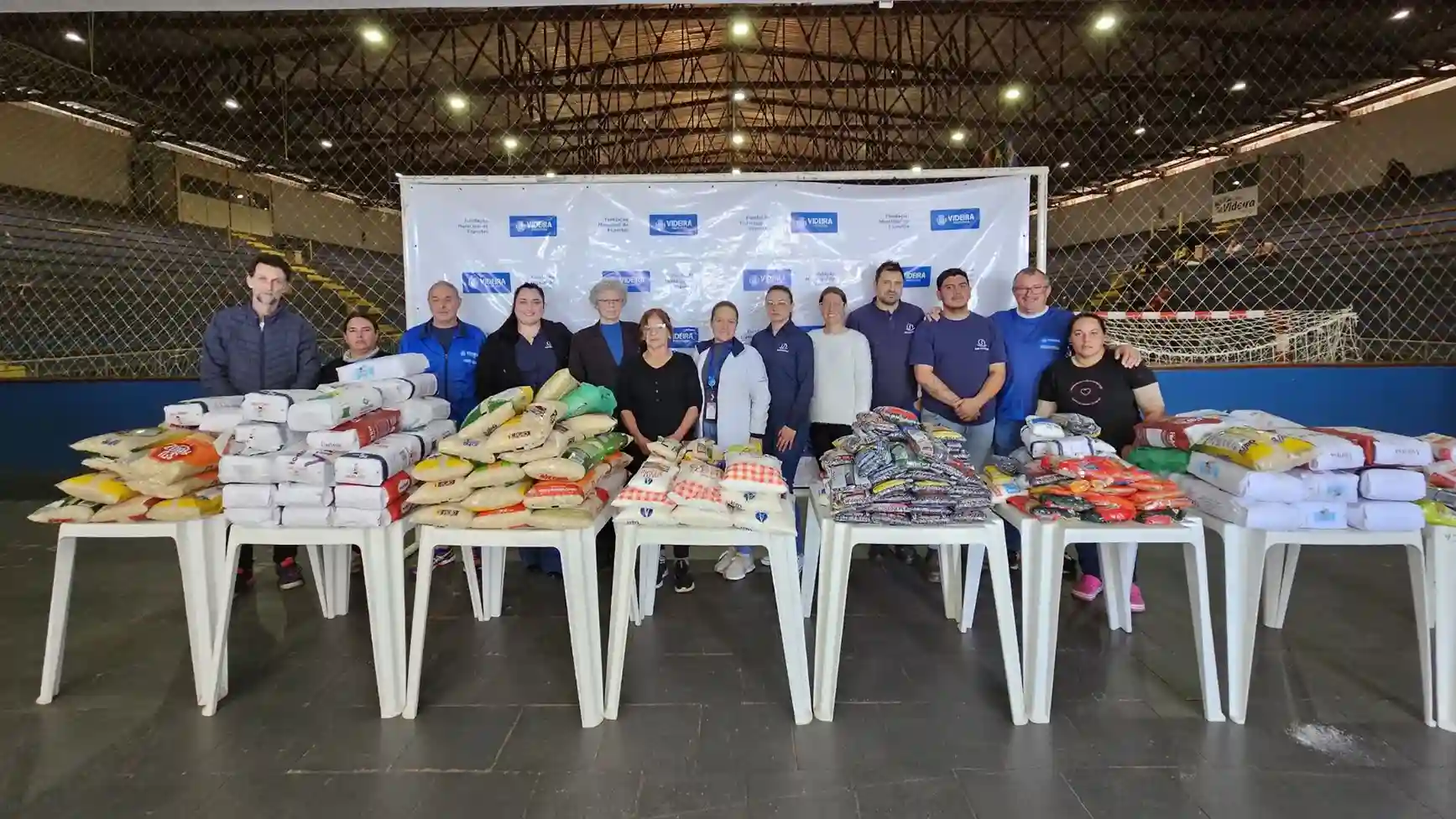 Fundação de Esportes realiza doação de alimentos a hospital de Videira