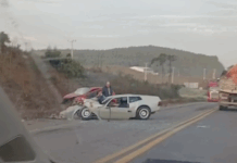 Colisão frontal deixa dois mortos na BR-470 em Curitibanos