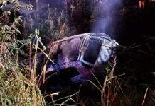 Criminosos em fuga causam acidente com morte na BR-282