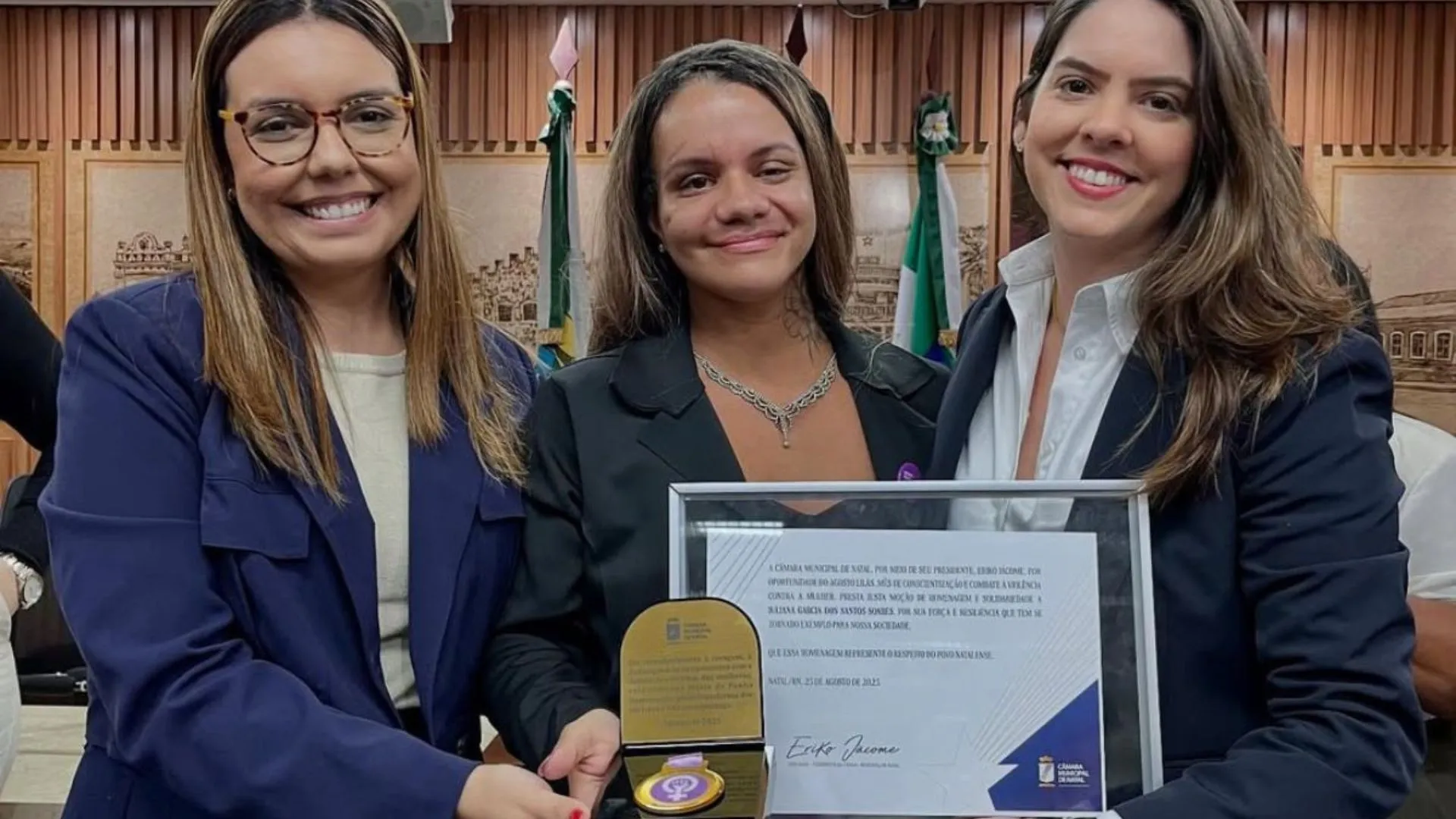 Sobrevivente de 61 socos emociona na Câmara de Natal