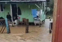 Chuvas intensas provocam alagamentos e deslizamentos em Videira