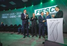 Gilberto Seleme toma posse como presidente da Fiesc