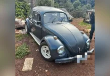 PM recupera Fusca furtado e apreende arma em Herval d’Oeste