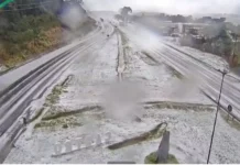 Chuva de granizo cobre cidade do Paraná e surpreende moradores nesta terça-feira
