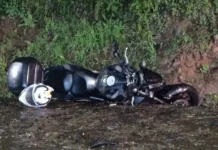 Motociclista tem perna amputada após colisão em Joaçaba
