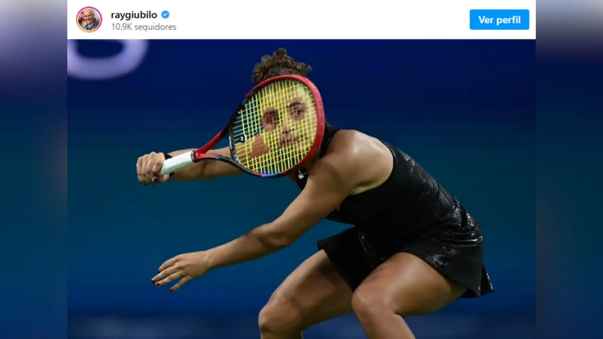 Fotógrafo captura imagem inusitada de Jasmine Paolini no US Open