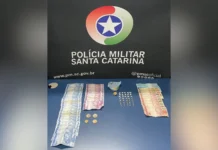 Dupla é presa por tráfico de drogas em Caçador