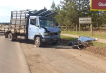Motociclista morre em colisão frontal com caminhão em Fraiburgo