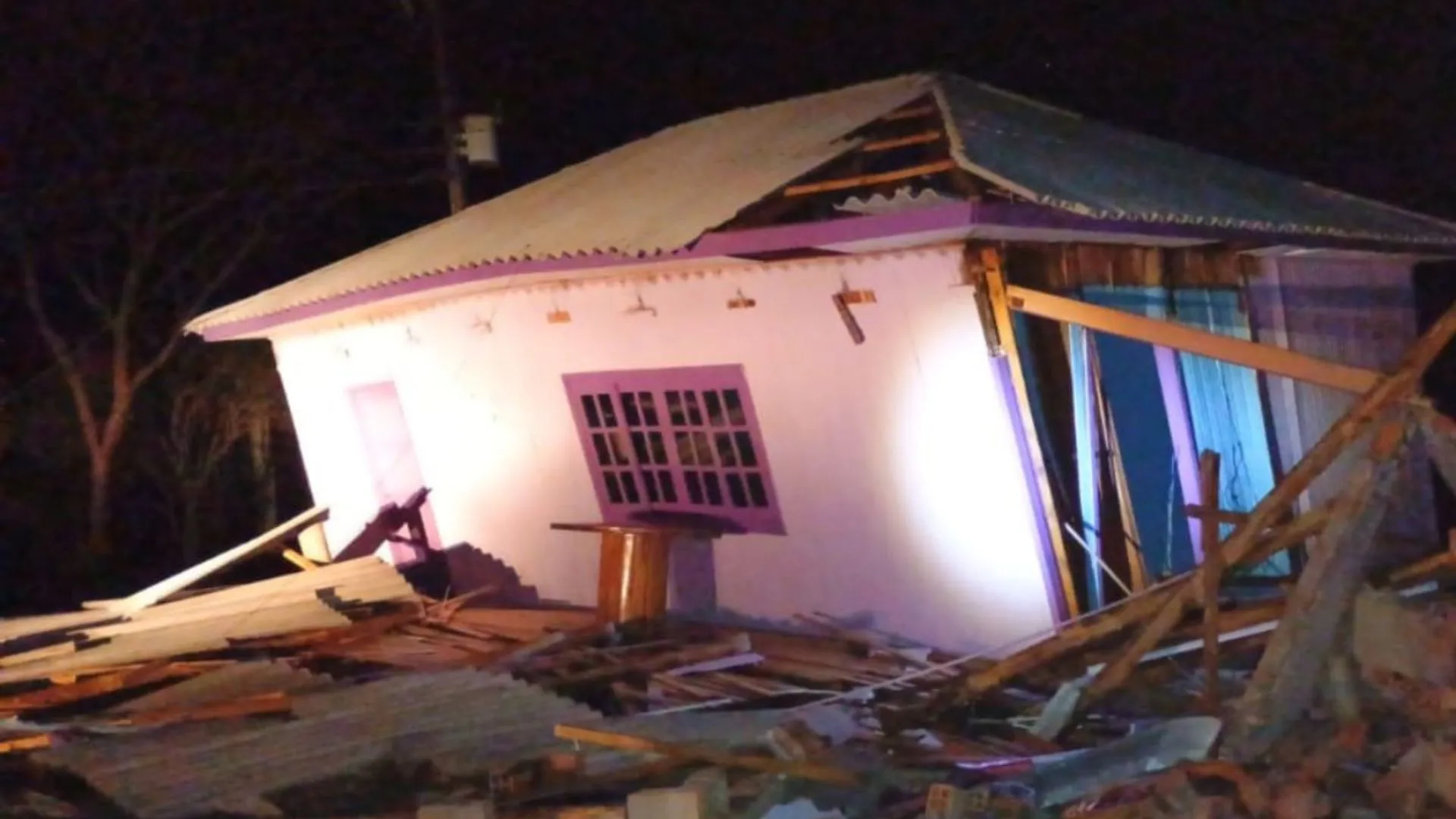 Defesa Civil confirma tornado em Barra Bonita, no Oeste de Santa Catarina