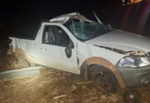 Idoso de 73 anos morre após capotamento na SC-305