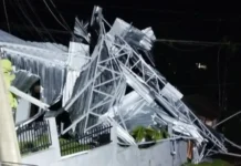 Temporal com granizo e ventos fortes causa estragos em SC