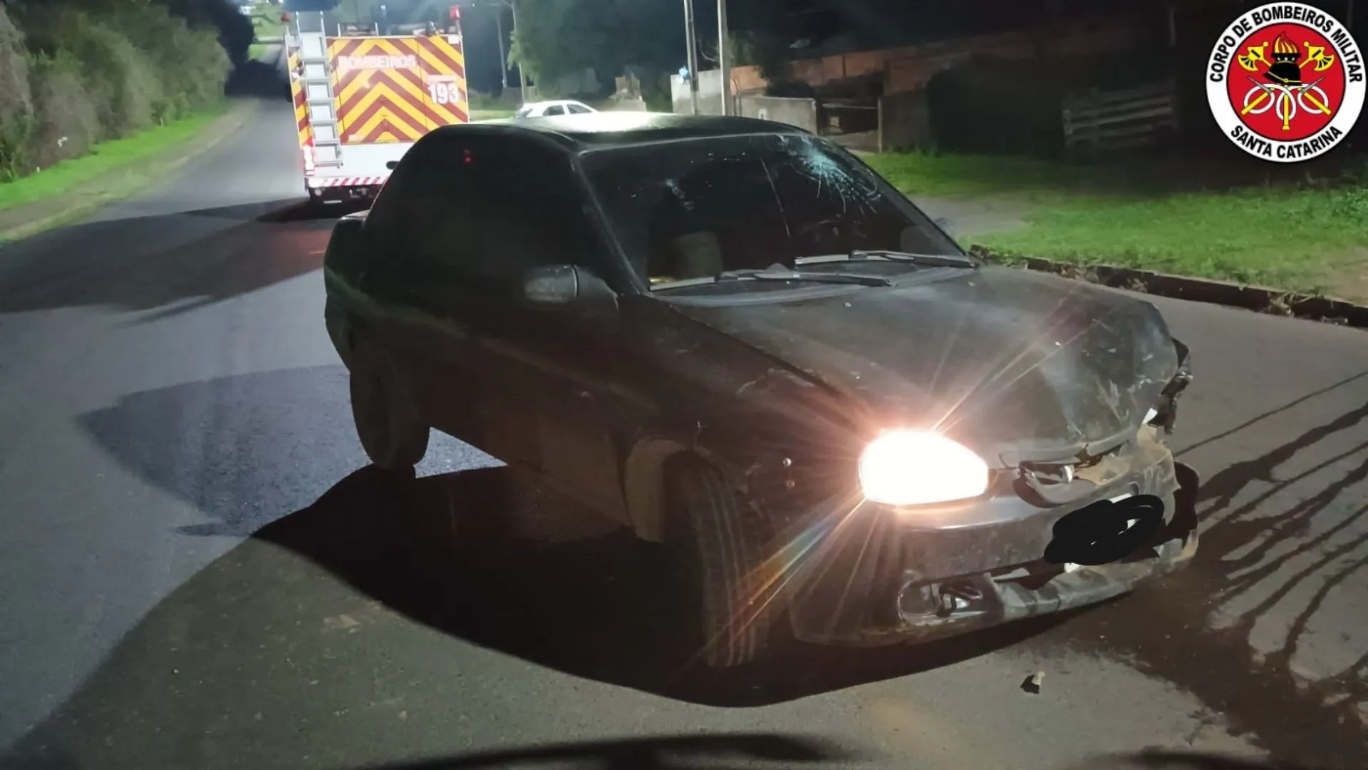 Homem fica inconsciente após batida frontal em Lebon Régis