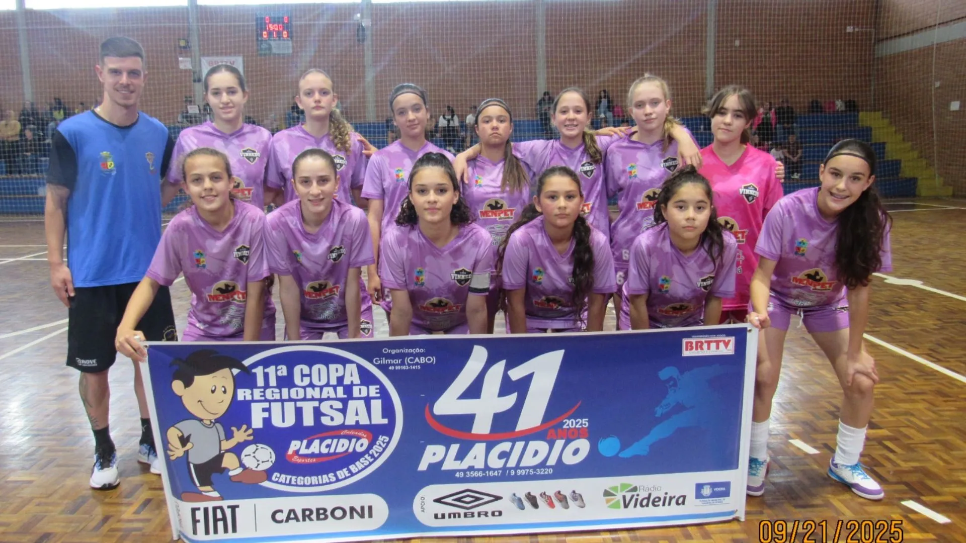 Futsal de base movimenta o fim de semana em Videira na 11ª Copa Regional