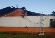 Incêndio atinge granja de suínos no interior de Salto Veloso
