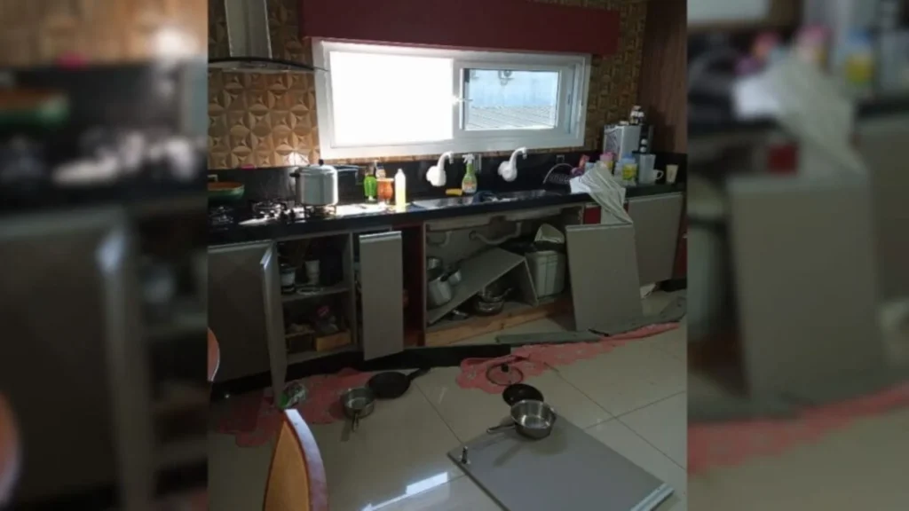 Explosão causada por vazamento de gás deixa idosa ferida