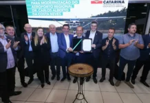 Governador de SC anuncia pavimentação da rodovia Caçador-Canoinhas e investimentos no aeroporto