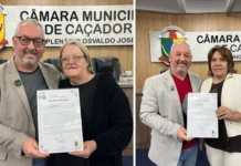 Câmara de Caçador homenageia educadora e assistente social