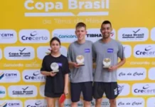 Videira conquista ouro, prata e bronze na Copa Brasil de Tênis de Mesa