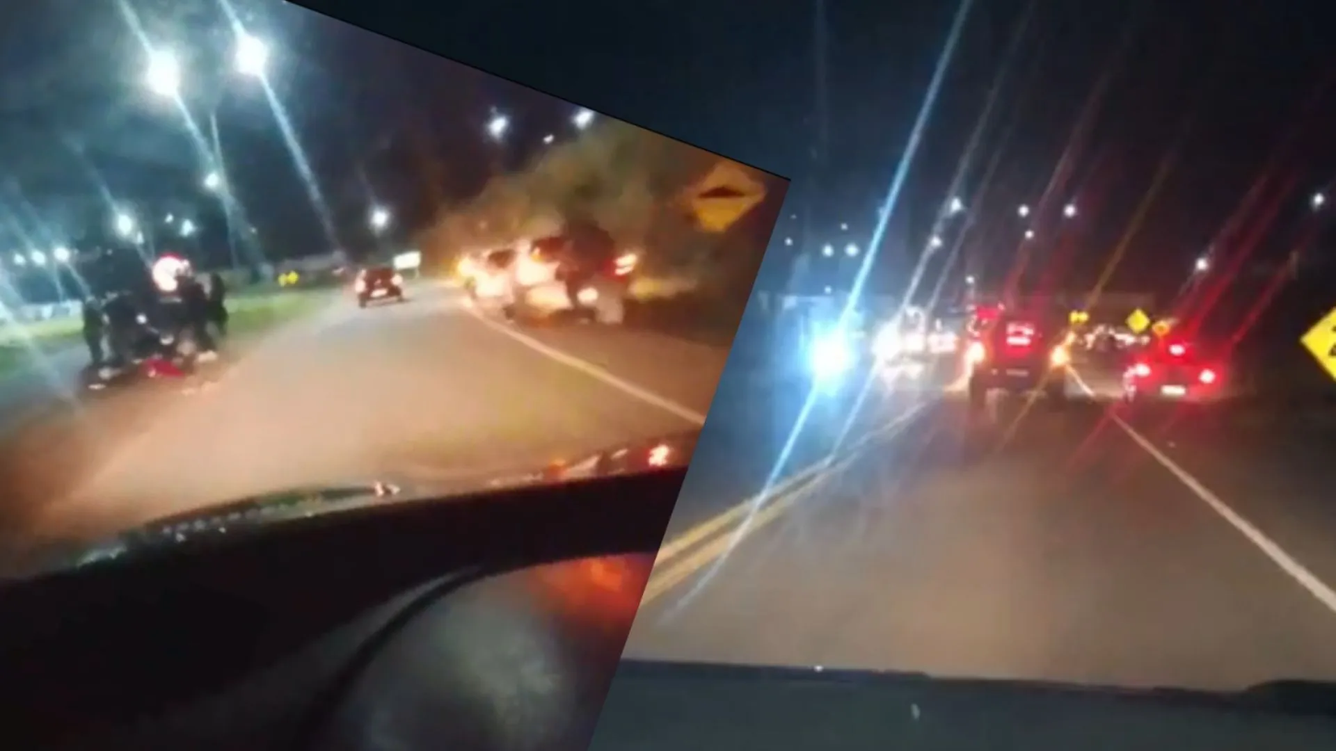 Homem fica gravemente ferido após queda de moto em Videira