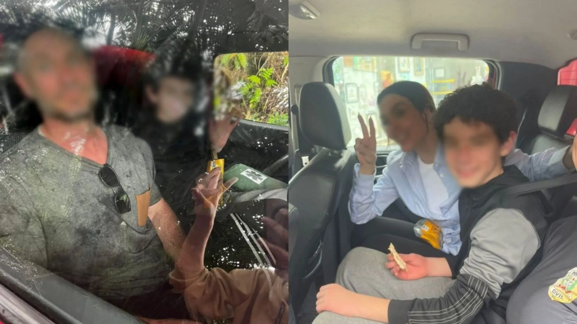 Pai e filho são encontrados bem após cinco dias sumidos em SC