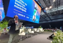 Prefeito de Pinheiro Preto media debate sobre gestão esportiva em evento estadual