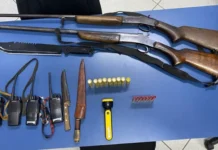 Suspeitos de caça ilegal são presos com espingardas e cães em Caçador