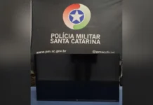 PM recupera TV furtada em poucas horas no Centro de Caçador