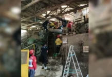 Trabalhador fica gravemente ferido ao cair em máquina trituradora