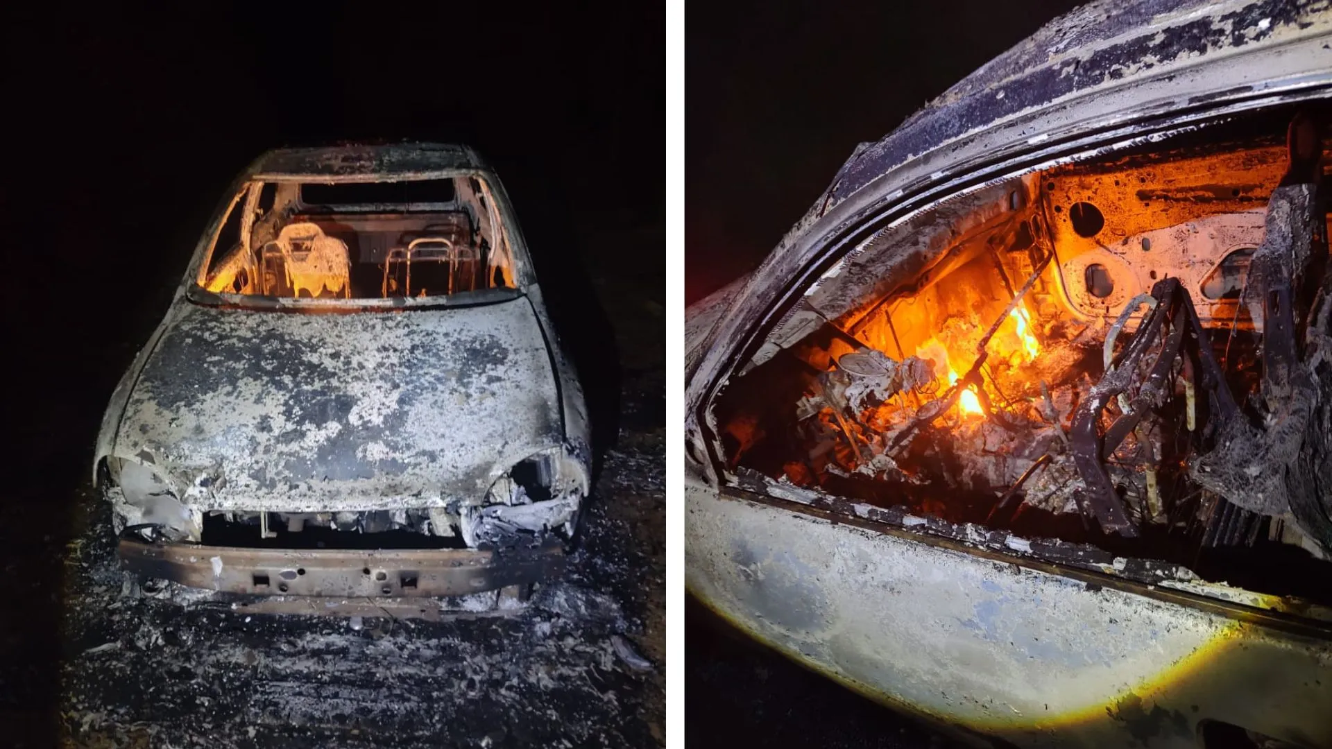 Polícia Militar prende três e encontra veículo furtado incendiado