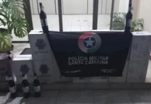 PM apreende 84 garrafas de vinho argentino em Porto União