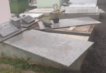 Túmulos são vandalizados antes do Dia de Finados em Herval d’Oeste