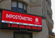 Impostômetro atinge R$ 3 trilhões 25 dias antes de 2024