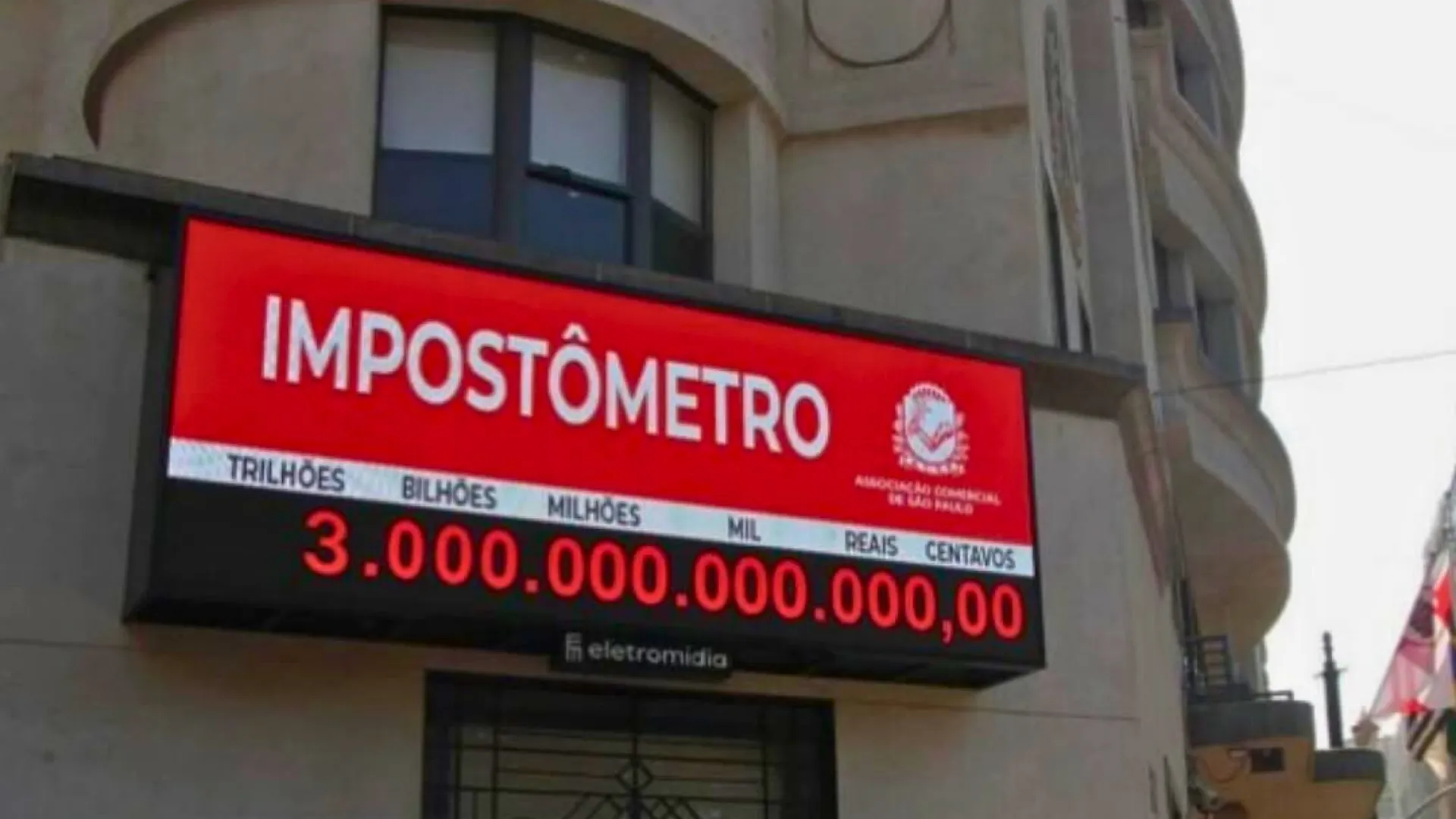 Impostômetro atinge R$ 3 trilhões 25 dias antes de 2024