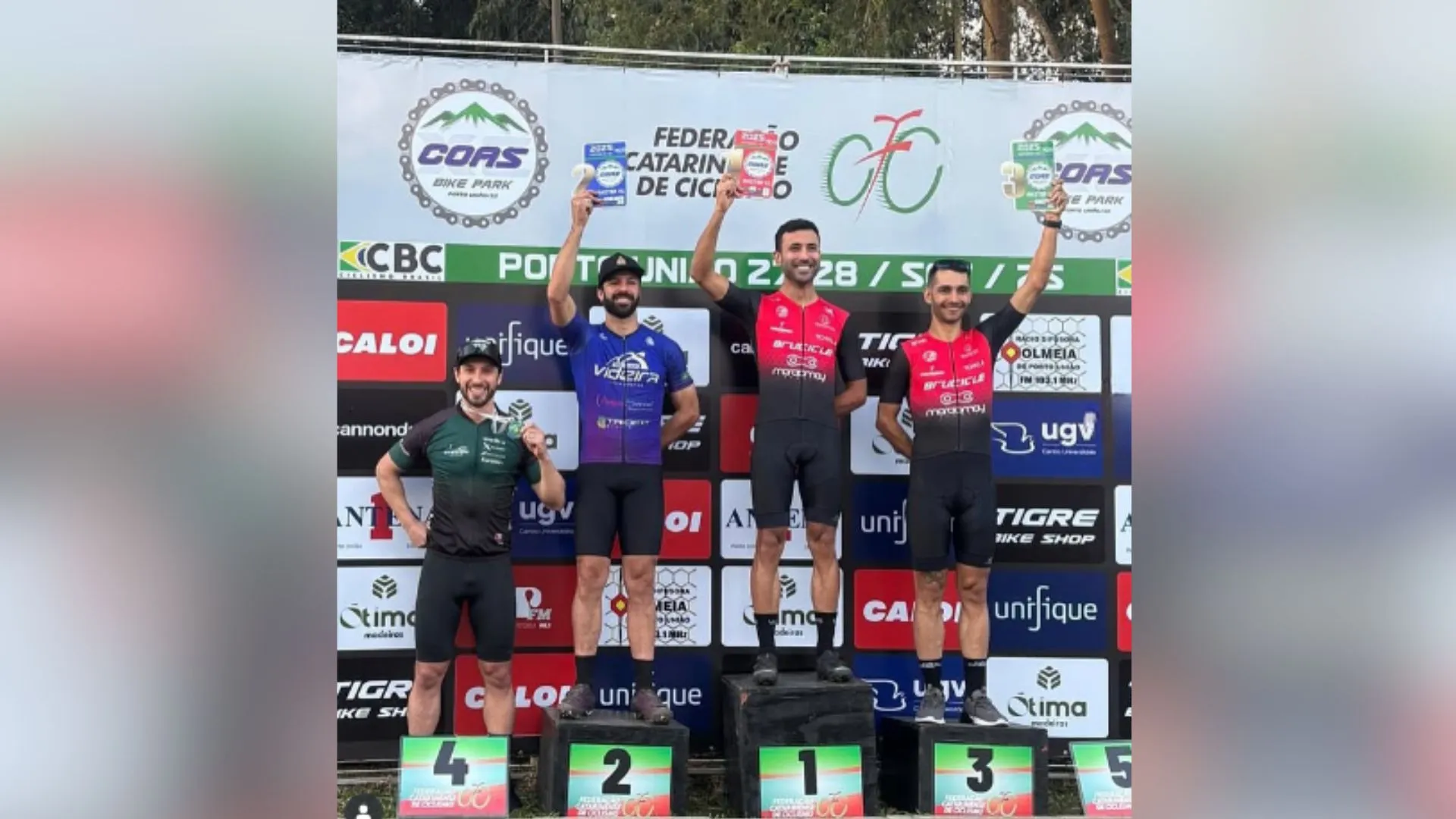 Atleta videirense conquista título estadual no mountain bike XCO