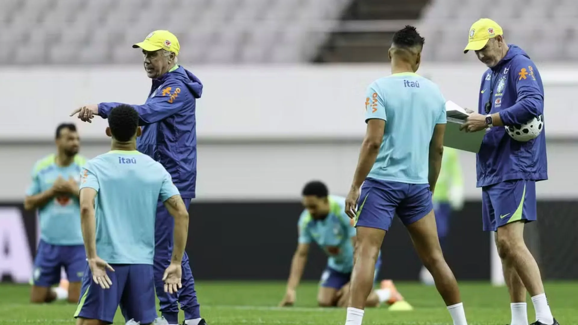 Vini Jr, Rodrygo e Estêvão lideram ataque do Brasil contra a Coreia do Sul