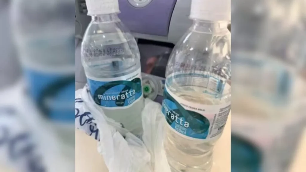 Homem passa mal após consumir água mineral contaminada no interior de SP