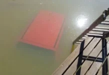 Idoso é resgatado após carro cair em açude no interior de SC