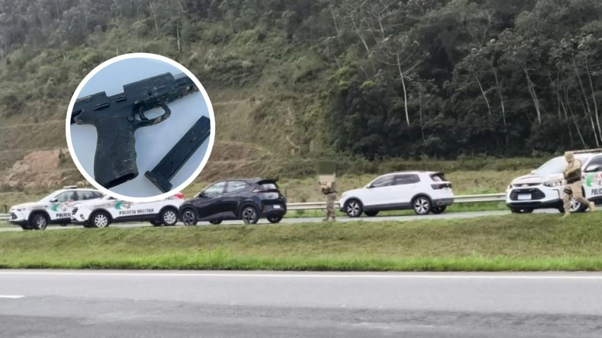 Perseguição policial na BR-470 mobiliza diversas equipes e termina em morte