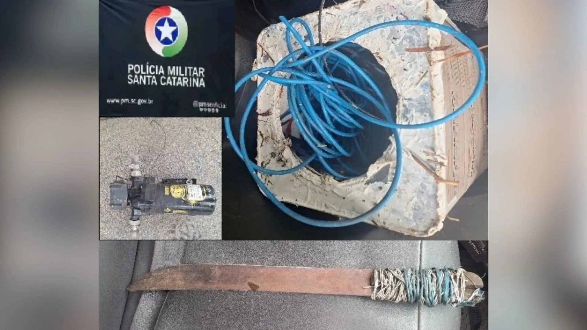 Suspeito é flagrado furtando fios de cobre de associação pública em Campos Novos
